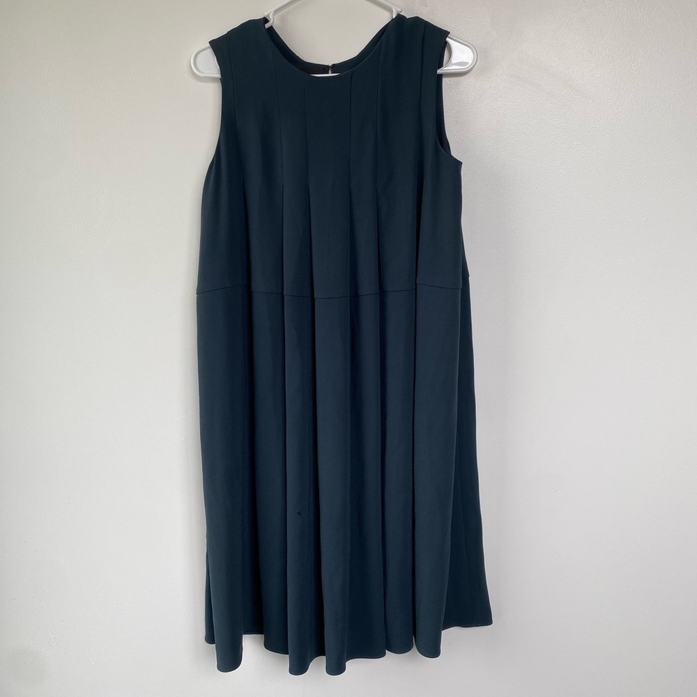 CO Clothing Dark Green Sleeveless Knee Length Dress Size Fits M - L.